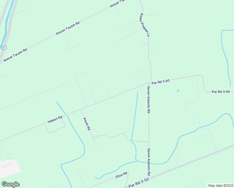 map of restaurants, bars, coffee shops, grocery stores, and more near 716-785 Hebert Road in Arnaudville