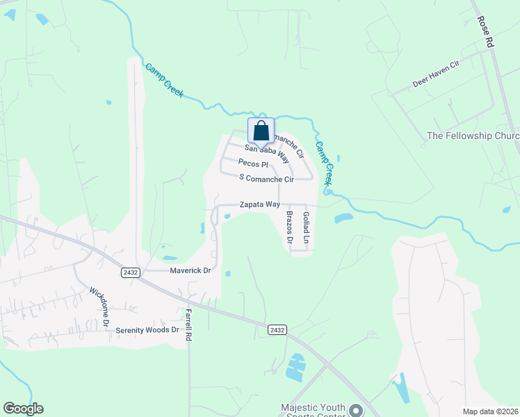 map of restaurants, bars, coffee shops, grocery stores, and more near 9020 Zapata Way in Willis