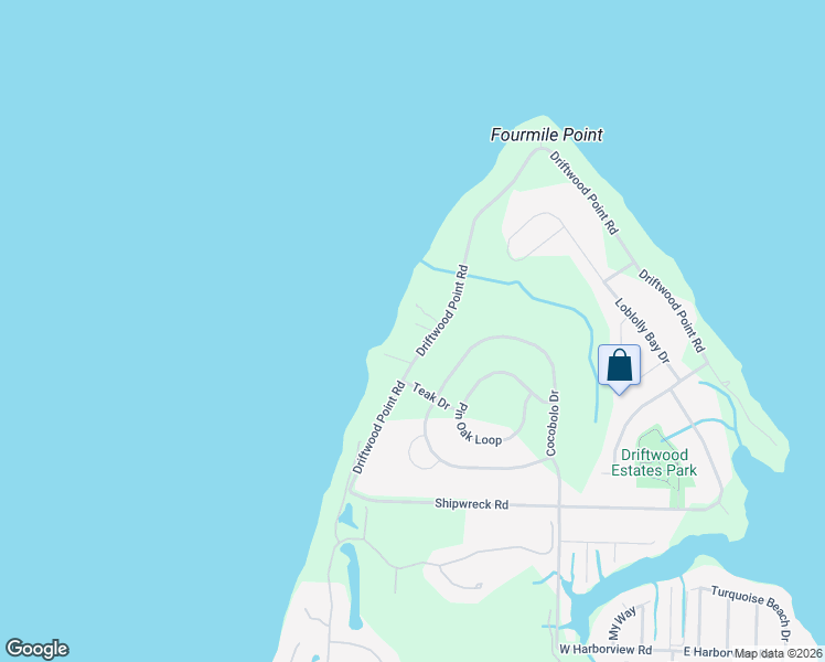 map of restaurants, bars, coffee shops, grocery stores, and more near 389 Driftwood Point Road in Santa Rosa Beach