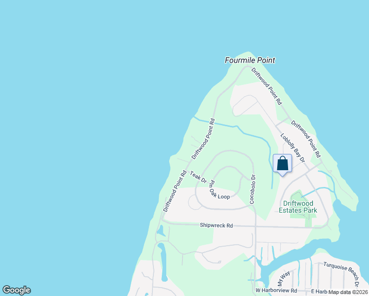 map of restaurants, bars, coffee shops, grocery stores, and more near 389 Driftwood Point Road in Santa Rosa Beach