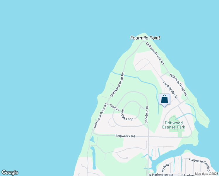 map of restaurants, bars, coffee shops, grocery stores, and more near 394 Driftwood Point Road in Santa Rosa Beach
