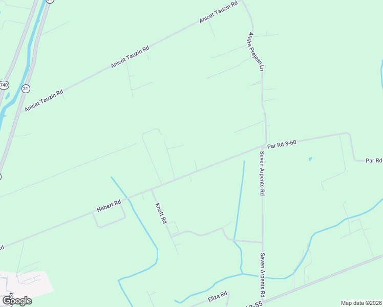 map of restaurants, bars, coffee shops, grocery stores, and more near 190 Par Road 3-75-8 in Arnaudville