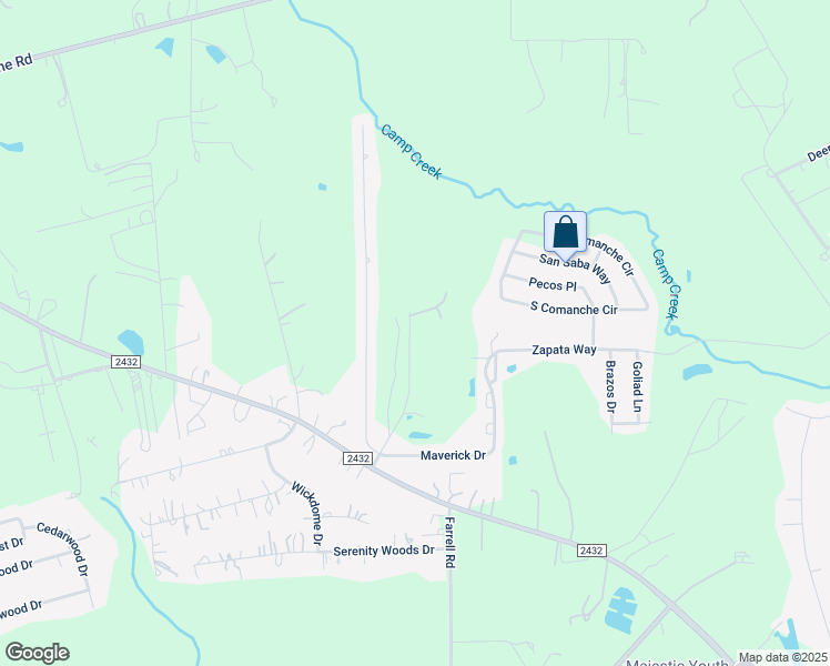 map of restaurants, bars, coffee shops, grocery stores, and more near 12046 Texas National Boulevard in Willis