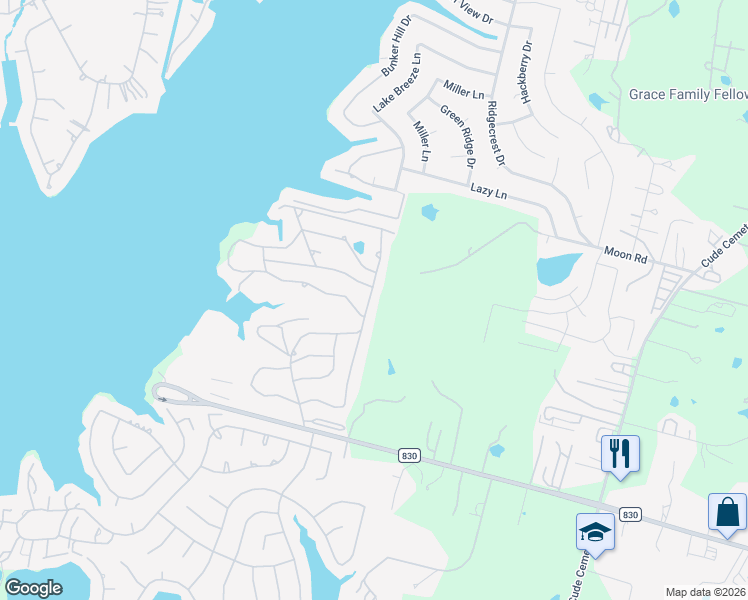 map of restaurants, bars, coffee shops, grocery stores, and more near 13485 Hillcrest Manor in Willis