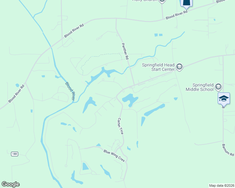 map of restaurants, bars, coffee shops, grocery stores, and more near 24071 Snowy Egret Cove in Springfield