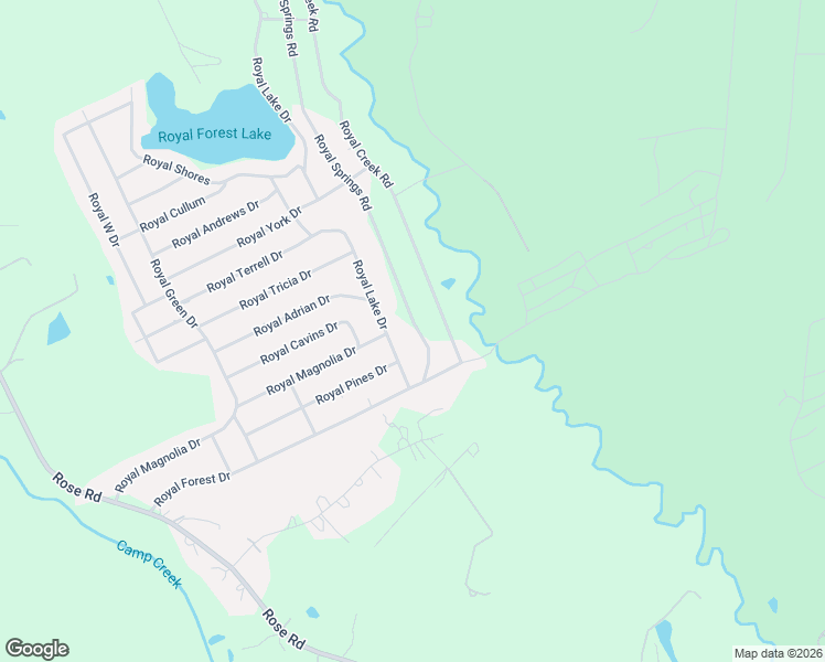 map of restaurants, bars, coffee shops, grocery stores, and more near 12448 Royal Lake Drive in Conroe