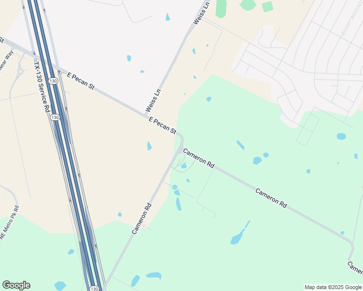 map of restaurants, bars, coffee shops, grocery stores, and more near 4968 Pecan Street East in Pflugerville