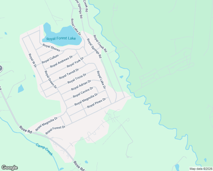 map of restaurants, bars, coffee shops, grocery stores, and more near 12448 Royal Lake Drive in Conroe
