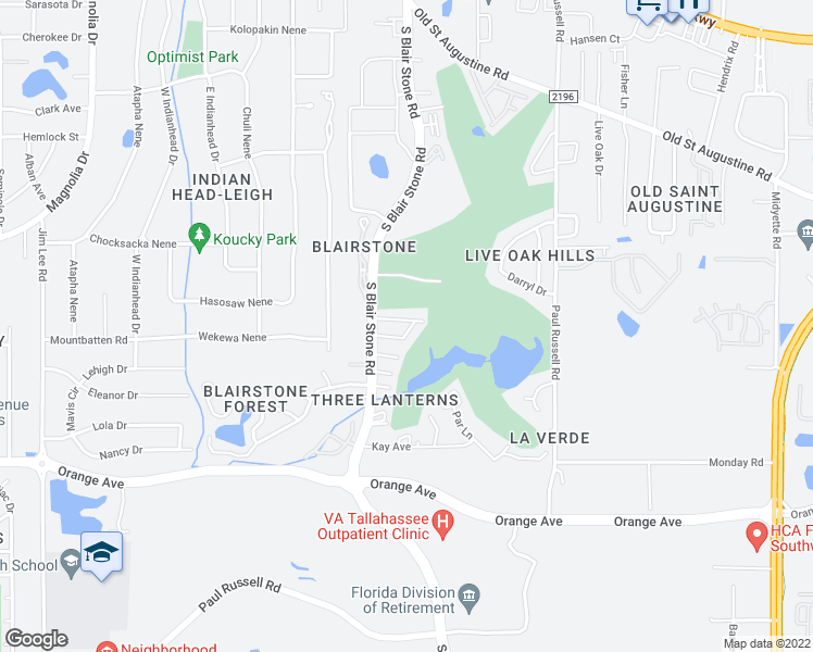 map of restaurants, bars, coffee shops, grocery stores, and more near 1518 Willow Bend Way in Tallahassee