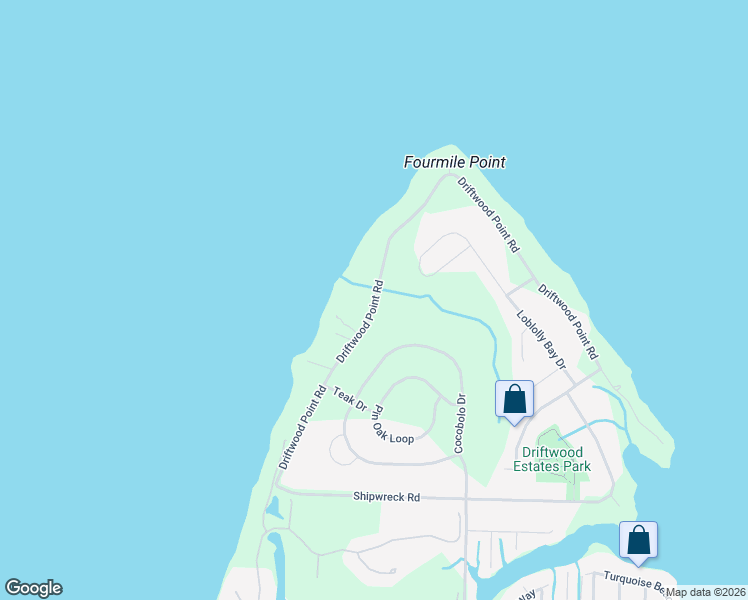 map of restaurants, bars, coffee shops, grocery stores, and more near 534 Driftwood Point Road in Santa Rosa Beach