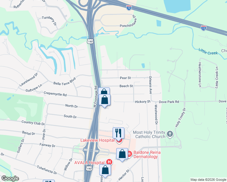 map of restaurants, bars, coffee shops, grocery stores, and more near 138 Walnut Street in Covington