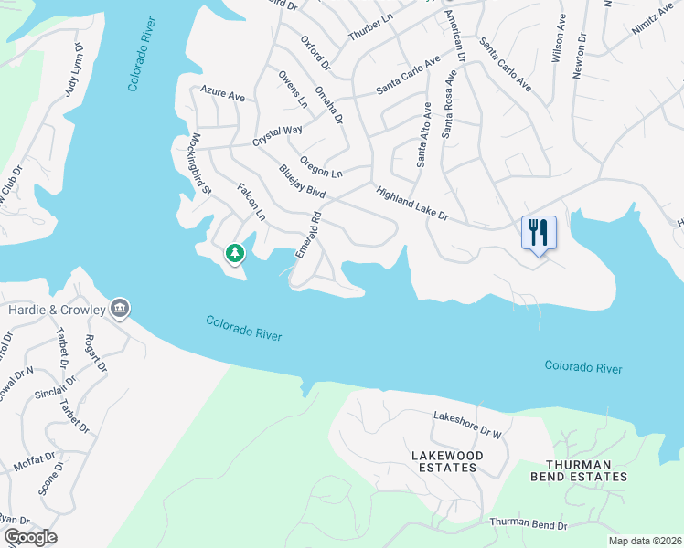 map of restaurants, bars, coffee shops, grocery stores, and more near 1307 Robin Trail in Leander