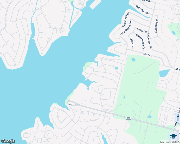 map of restaurants, bars, coffee shops, grocery stores, and more near 12096 Lakeview Manor Drive in Willis
