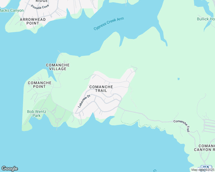 map of restaurants, bars, coffee shops, grocery stores, and more near 13907 Panorama Drive in Austin