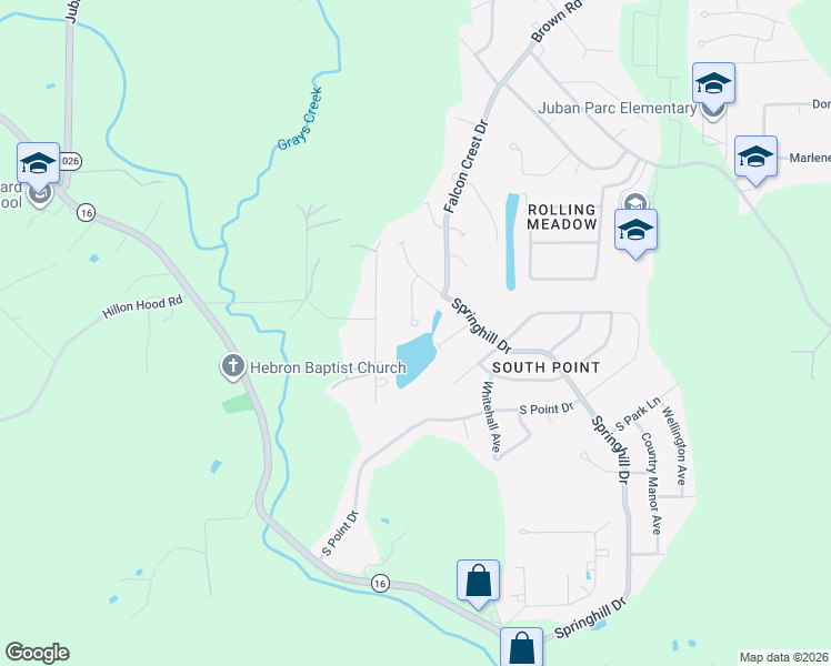 map of restaurants, bars, coffee shops, grocery stores, and more near 23912 Terrace Avenue in Denham Springs