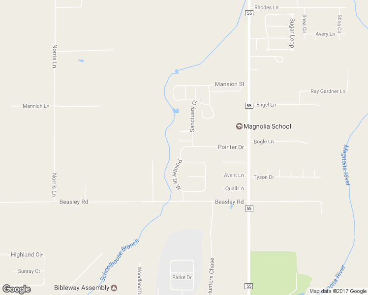 map of restaurants, bars, coffee shops, grocery stores, and more near 13190 Pointer Drive in Foley