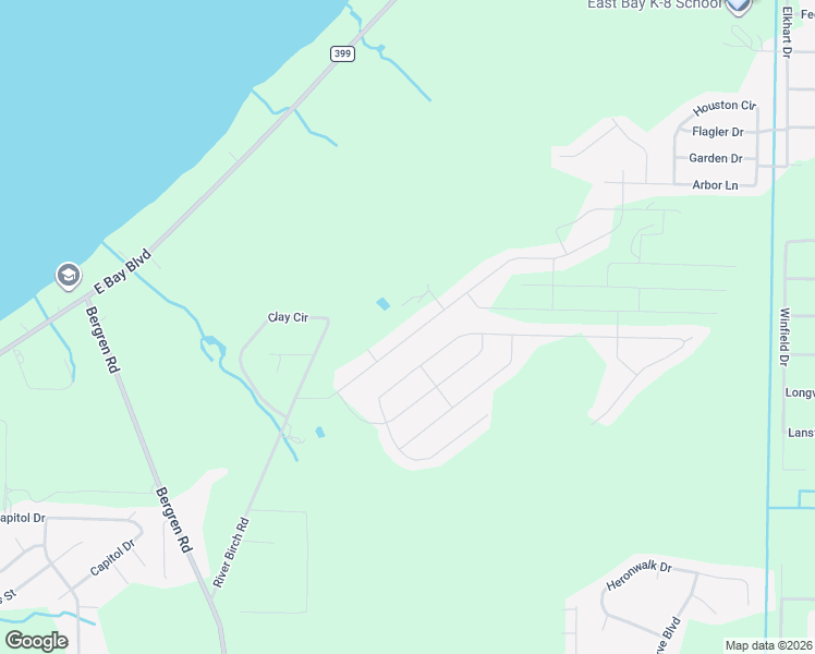 map of restaurants, bars, coffee shops, grocery stores, and more near 6142 Redberry Drive in Gulf Breeze