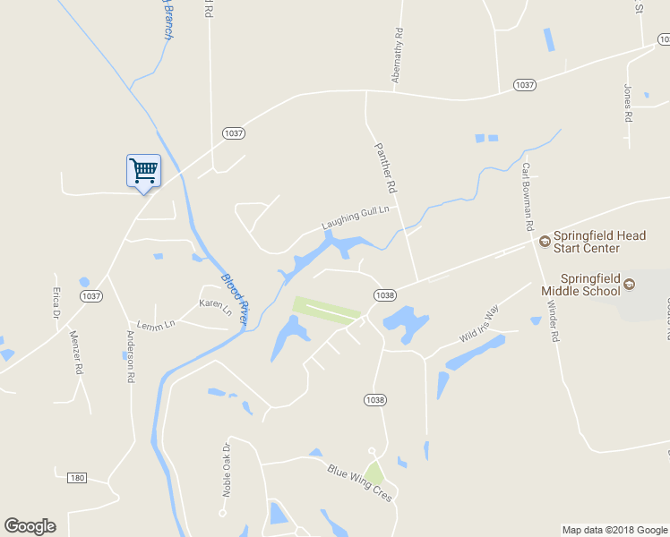 map of restaurants, bars, coffee shops, grocery stores, and more near 24156 Snowy Egret Cove in Springfield