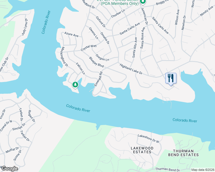 map of restaurants, bars, coffee shops, grocery stores, and more near 1307 Robin Trail in Leander