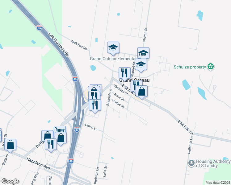map of restaurants, bars, coffee shops, grocery stores, and more near 123-127 Anne Street in Sunset