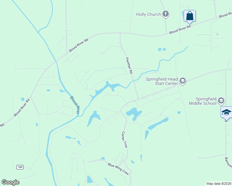 map of restaurants, bars, coffee shops, grocery stores, and more near 30617 Heron View in Springfield