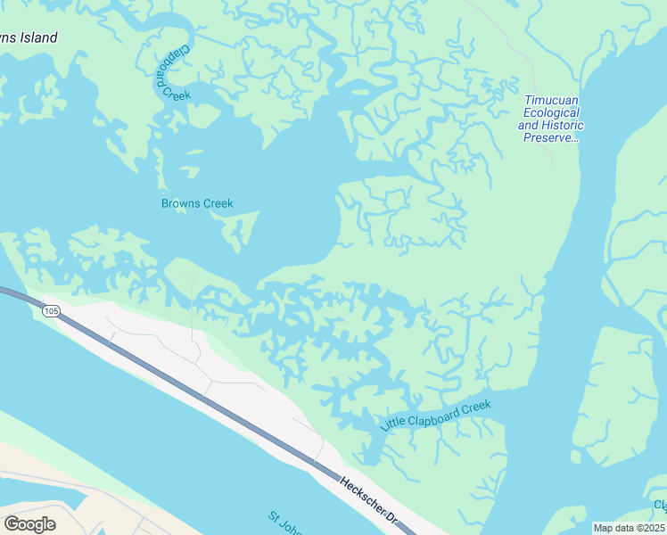 map of restaurants, bars, coffee shops, grocery stores, and more near 6650 Island Drive in Jacksonville