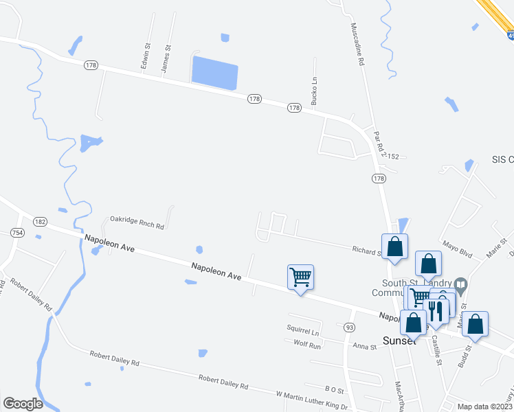map of restaurants, bars, coffee shops, grocery stores, and more near 133 Lyman Drive in Sunset