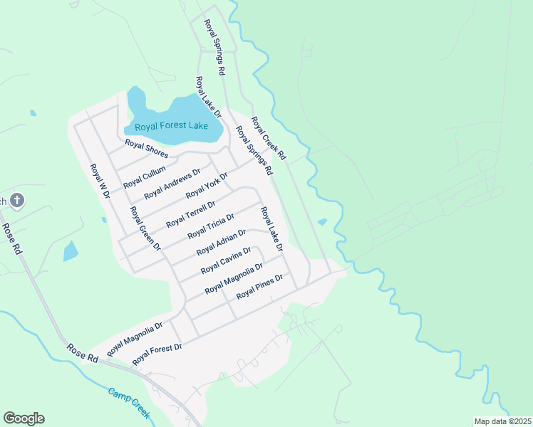 map of restaurants, bars, coffee shops, grocery stores, and more near 12545 Royal Lake Drive in Conroe
