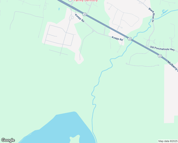 map of restaurants, bars, coffee shops, grocery stores, and more near 126 Pontchartrain Oaks Drive in Madisonville