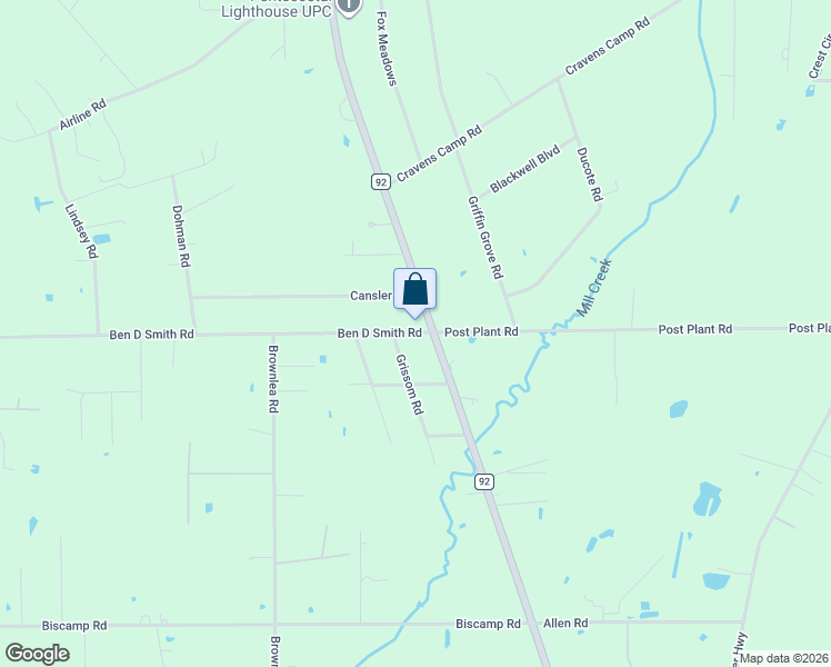 map of restaurants, bars, coffee shops, grocery stores, and more near 7920 Grissom Drive in Silsbee