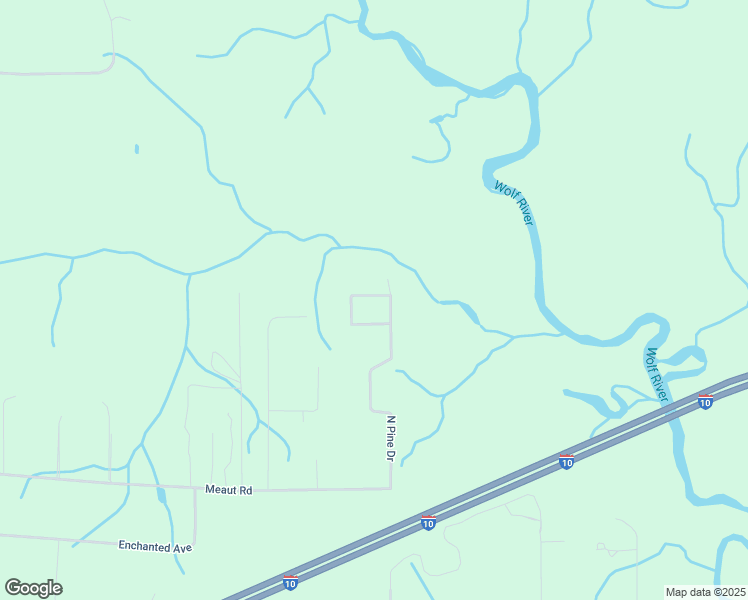 map of restaurants, bars, coffee shops, grocery stores, and more near 22469 N Pine Ext in Pass Christian