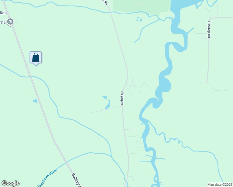 map of restaurants, bars, coffee shops, grocery stores, and more near 13050 Rebel Road in Theodore