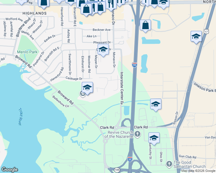 map of restaurants, bars, coffee shops, grocery stores, and more near 850 Spotted Fox Ridge Avenue in Jacksonville