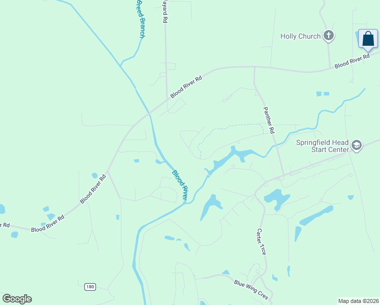 map of restaurants, bars, coffee shops, grocery stores, and more near Laughing Gull Court in Springfield