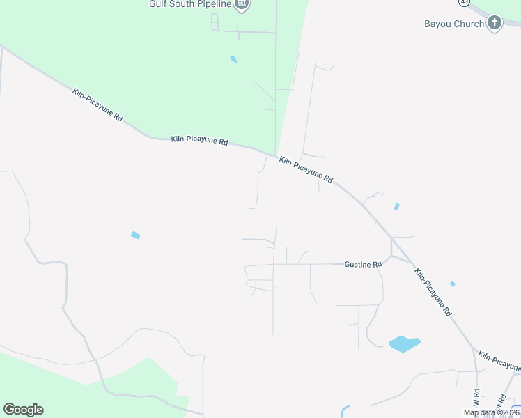 map of restaurants, bars, coffee shops, grocery stores, and more near 7543 Kiln-Picayune Road in Kiln