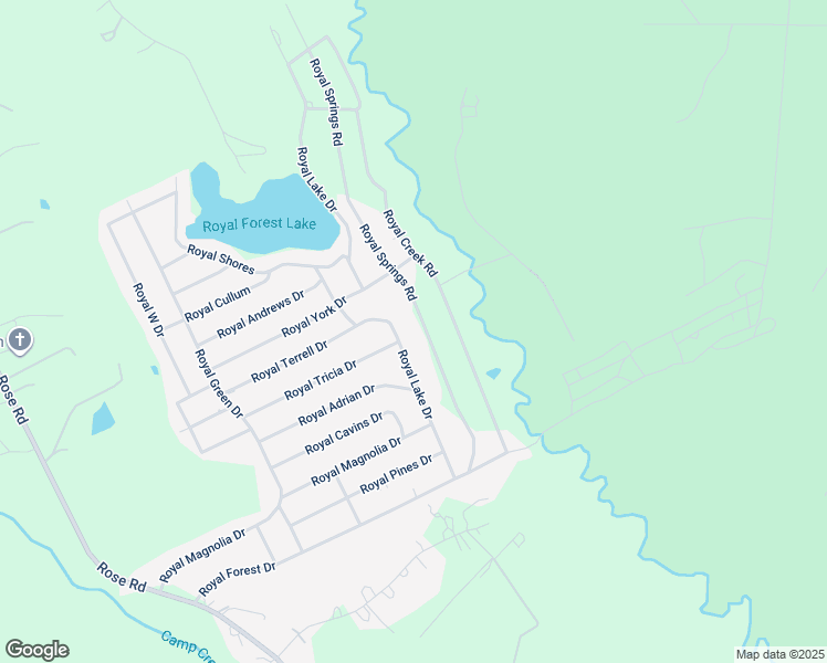 map of restaurants, bars, coffee shops, grocery stores, and more near 12693 Royal Springs Road in Conroe