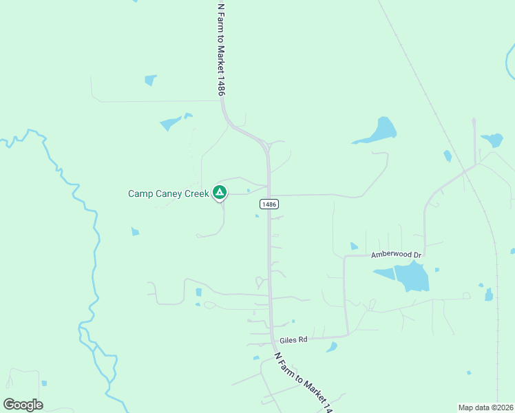 map of restaurants, bars, coffee shops, grocery stores, and more near 3545 North Farm to Market 1486 in Montgomery