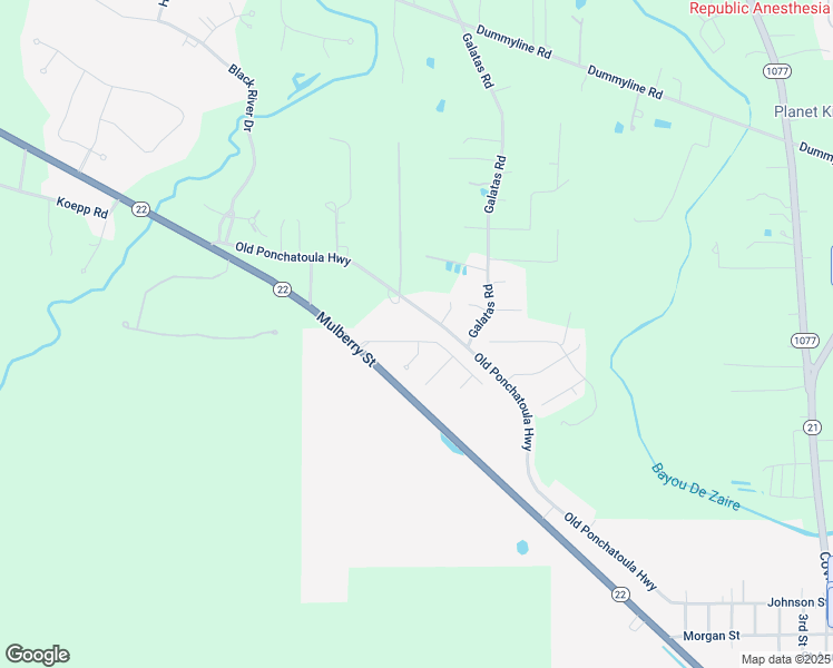 map of restaurants, bars, coffee shops, grocery stores, and more near 515 Garden Lane in Madisonville