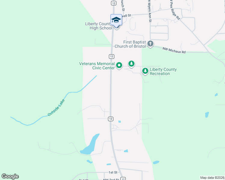 map of restaurants, bars, coffee shops, grocery stores, and more near 1401-1479 County Road 12 in Bristol
