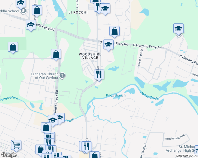 map of restaurants, bars, coffee shops, grocery stores, and more near 3655 O'Neal Lane in Baton Rouge