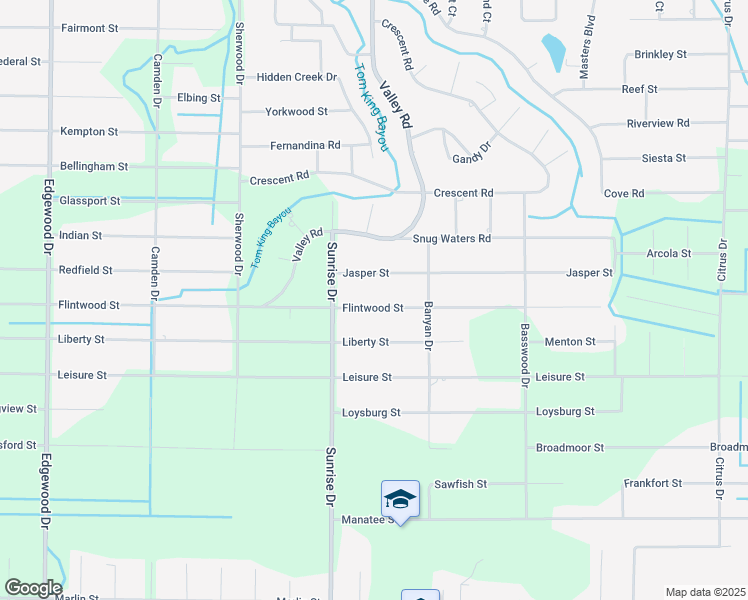 map of restaurants, bars, coffee shops, grocery stores, and more near 6928 Flintwood Street in Navarre
