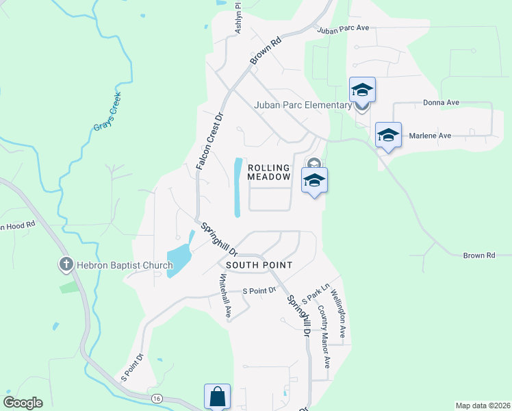 map of restaurants, bars, coffee shops, grocery stores, and more near 12195 Sundown Drive in Denham Springs