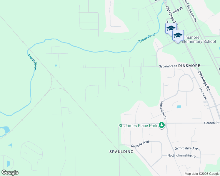 map of restaurants, bars, coffee shops, grocery stores, and more near 10259 Rabbit Ridge Road in Jacksonville