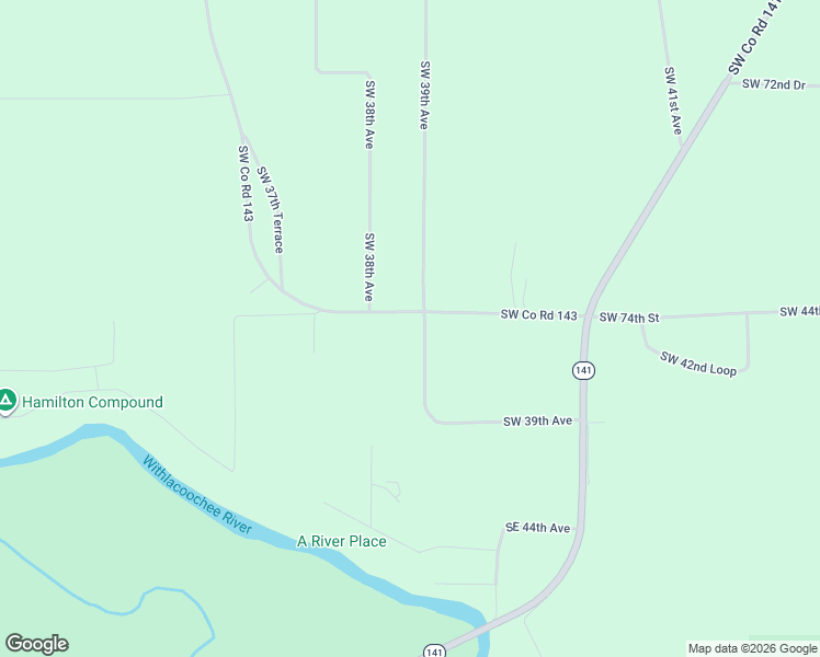 map of restaurants, bars, coffee shops, grocery stores, and more near 7475 Southwest 39th Avenue in Jasper