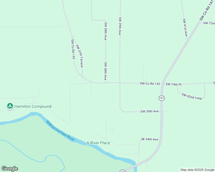 map of restaurants, bars, coffee shops, grocery stores, and more near 7475 Southwest 39th Avenue in Jasper