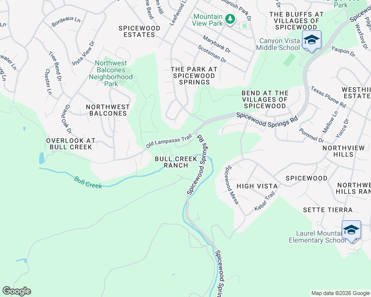 map of restaurants, bars, coffee shops, grocery stores, and more near 7901 Spicewood Springs Road in Austin