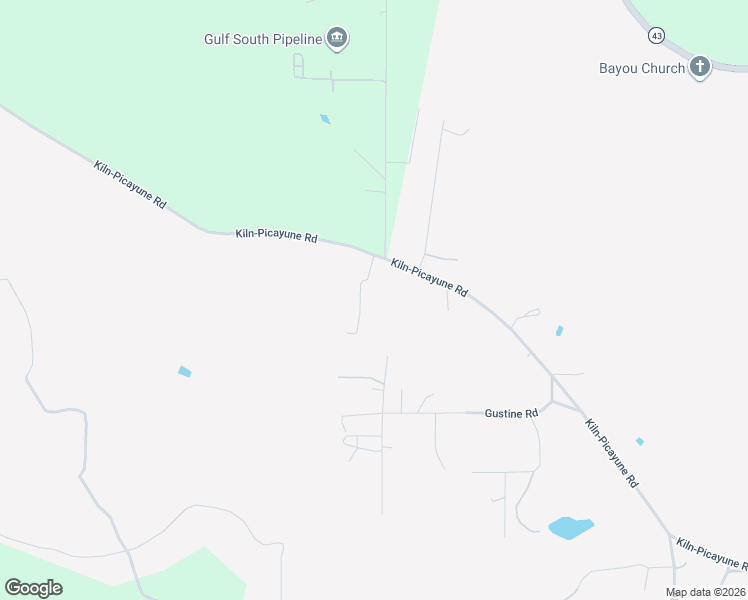 map of restaurants, bars, coffee shops, grocery stores, and more near 7543 Kiln-Picayune Road in Kiln