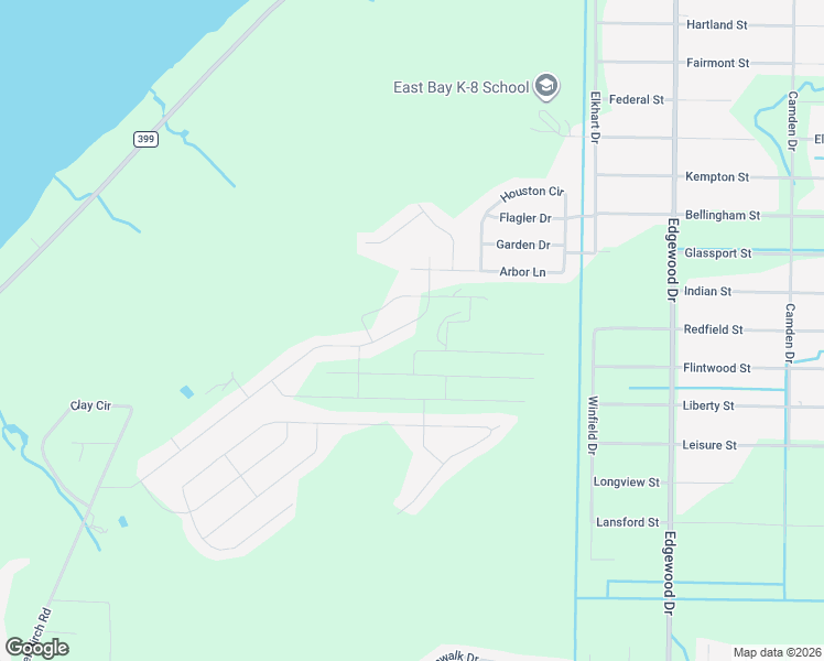 map of restaurants, bars, coffee shops, grocery stores, and more near 6333 Arbor Lane in Gulf Breeze