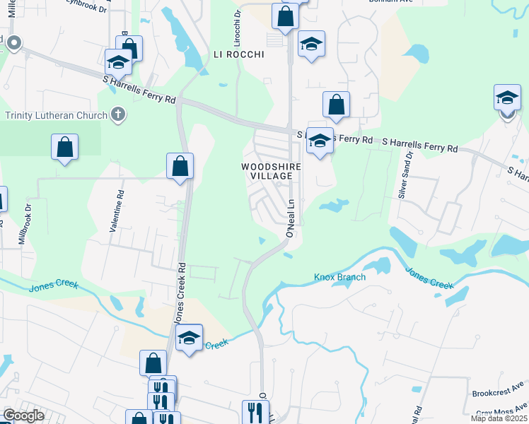 map of restaurants, bars, coffee shops, grocery stores, and more near 3463 Yorkfield Drive in Baton Rouge