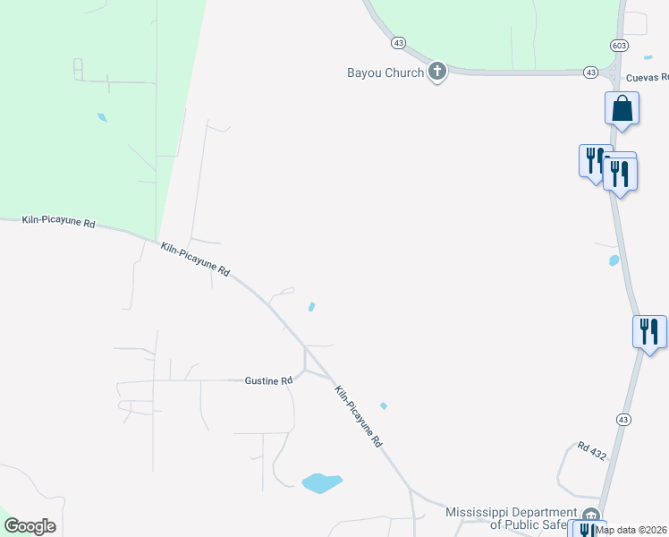 map of restaurants, bars, coffee shops, grocery stores, and more near in Kiln